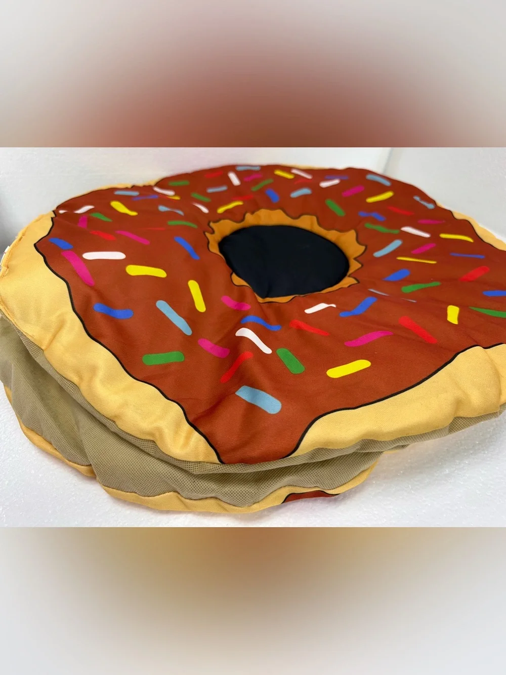 Sprinkle Chocolate Doughnut Sandwich Plush Kids Costume
